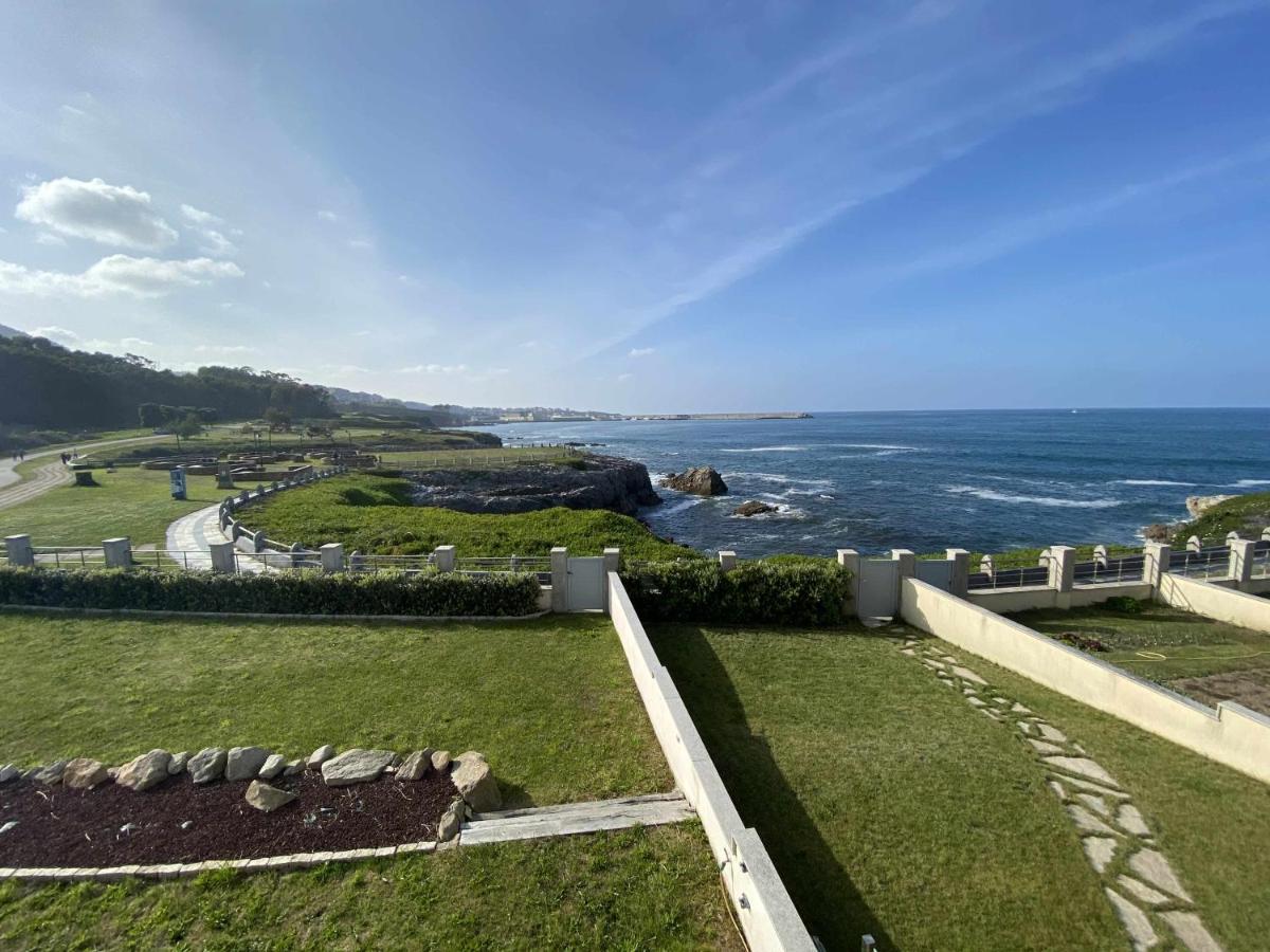 فيلا Burelaفي Chalet Pareado Con Jardin En 1ª Linea De Mar المظهر الخارجي الصورة